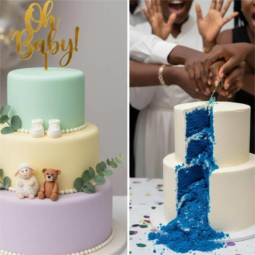 Gender Reveal Cakes vs. Baby Shower Cakes in Nairobi
